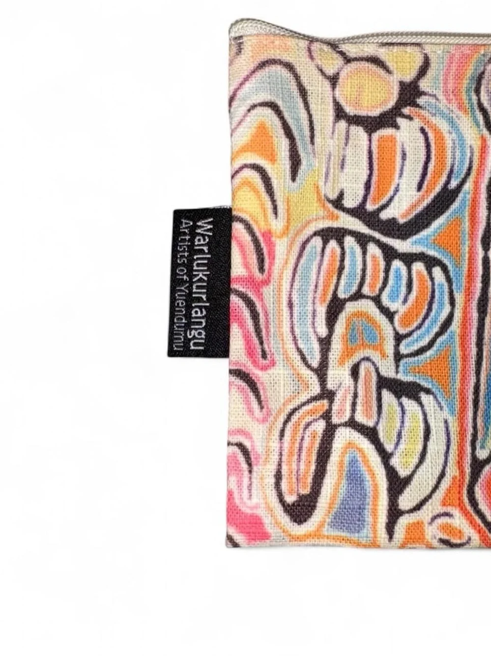 Judy Watson aboriginal Multicolor Cotton Art Pouch